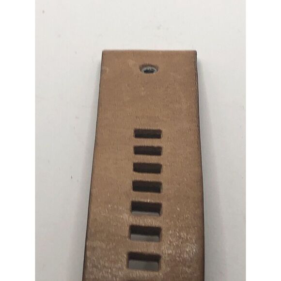 Diesel Watch Parts 2 Piece Leather Half Band Only No Clasp Tan 24mm PY204 - Picture 2 of 9